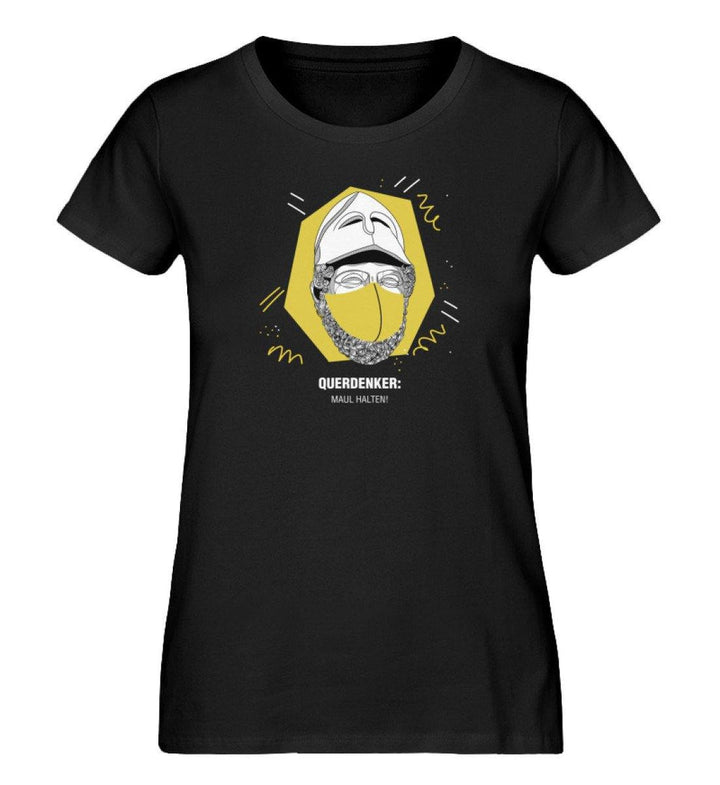QUERDENKER: MAUL HALTEN ORGANIC SHIRT MÄDELS • PERIKLES-HARLEKINSHOP