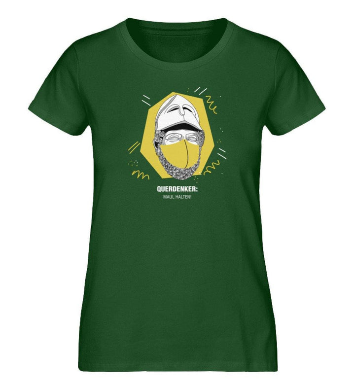 QUERDENKER: MAUL HALTEN ORGANIC SHIRT MÄDELS • PERIKLES-HARLEKINSHOP