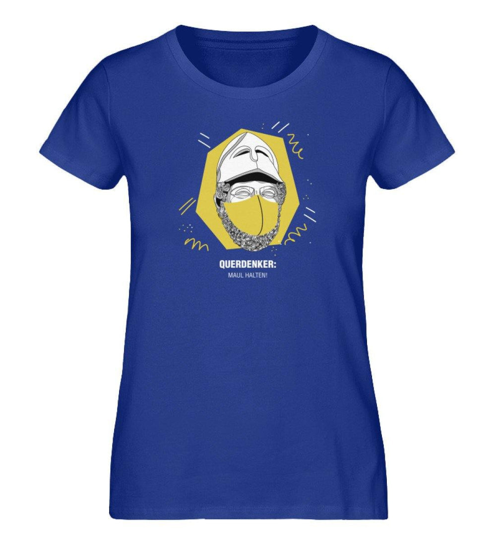 QUERDENKER: MAUL HALTEN ORGANIC SHIRT MÄDELS • PERIKLES-HARLEKINSHOP