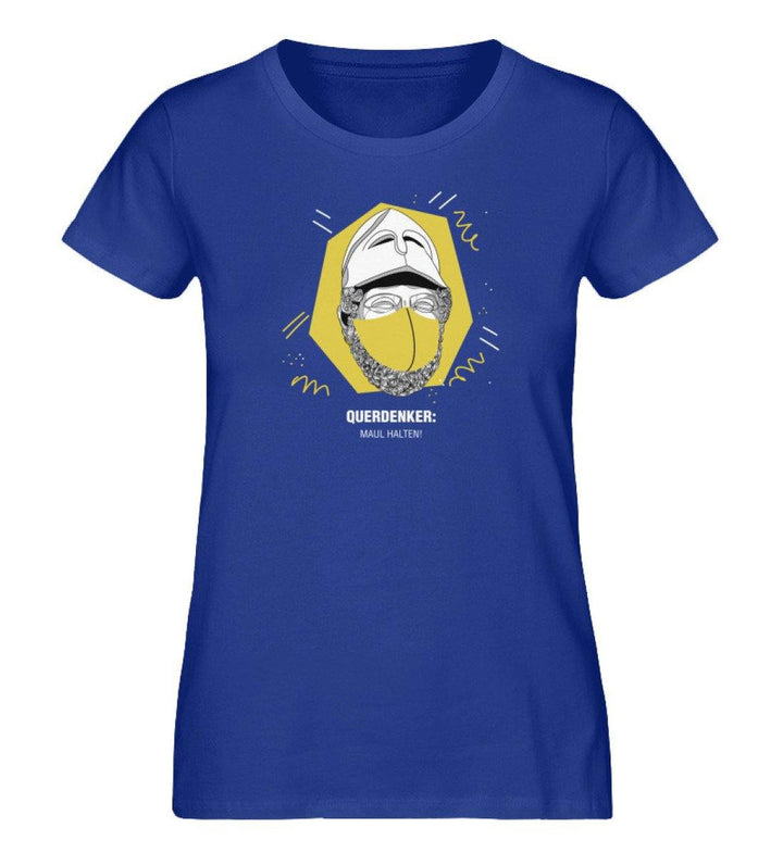 QUERDENKER: MAUL HALTEN ORGANIC SHIRT MÄDELS • PERIKLES-HARLEKINSHOP