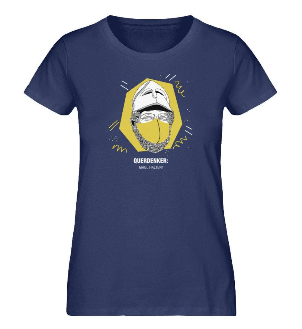 QUERDENKER: MAUL HALTEN ORGANIC SHIRT MÄDELS • PERIKLES-HARLEKINSHOP