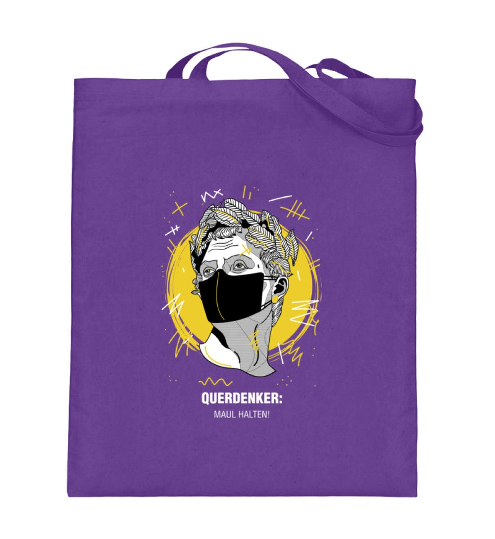 QUERDENKER: MAUL HALTEN STOFFTASCHE • JULIUS CÄSAR-HARLEKINSHOP