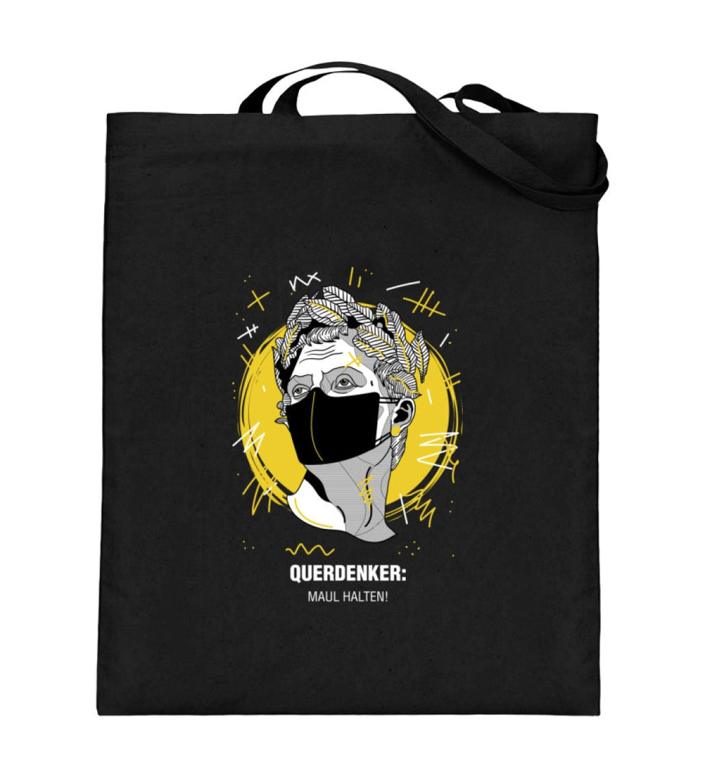 QUERDENKER: MAUL HALTEN STOFFTASCHE • JULIUS CÄSAR-HARLEKINSHOP