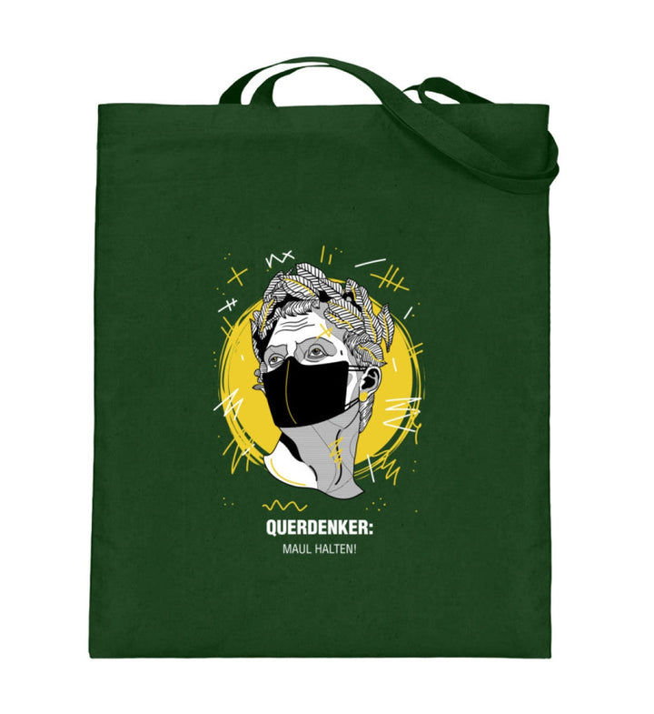 QUERDENKER: MAUL HALTEN STOFFTASCHE • JULIUS CÄSAR-HARLEKINSHOP