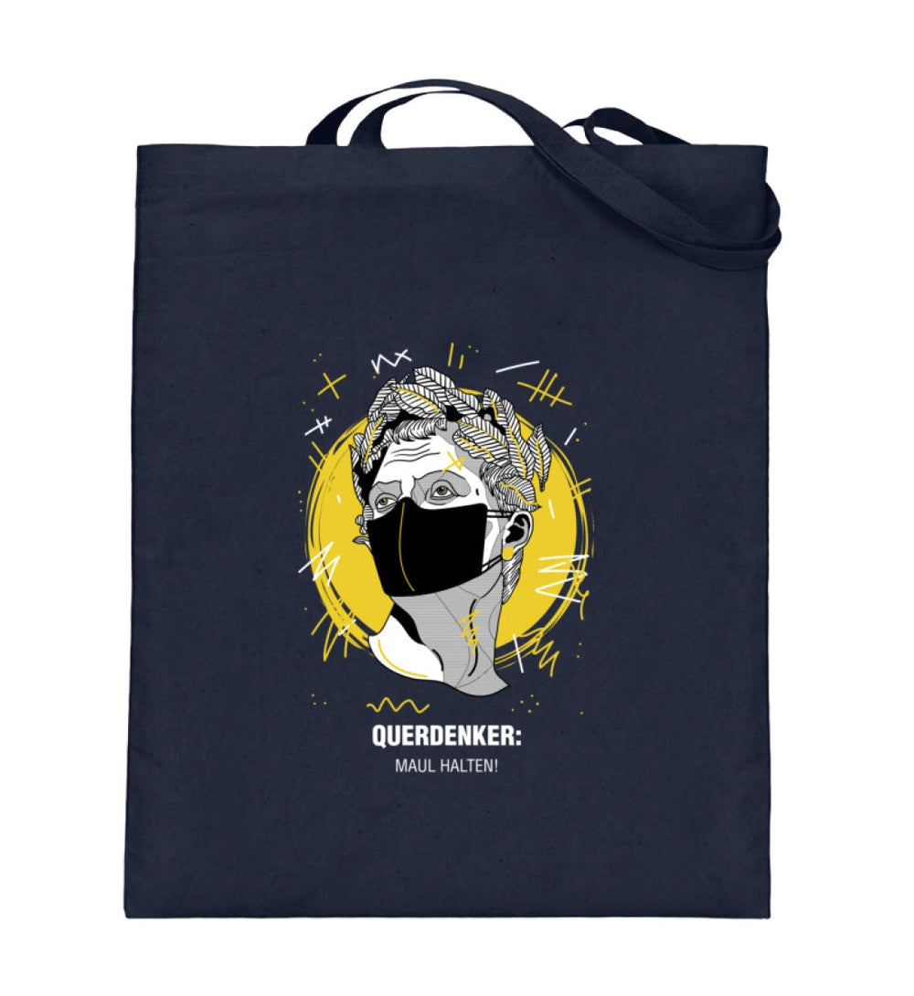 QUERDENKER: MAUL HALTEN STOFFTASCHE • JULIUS CÄSAR-HARLEKINSHOP