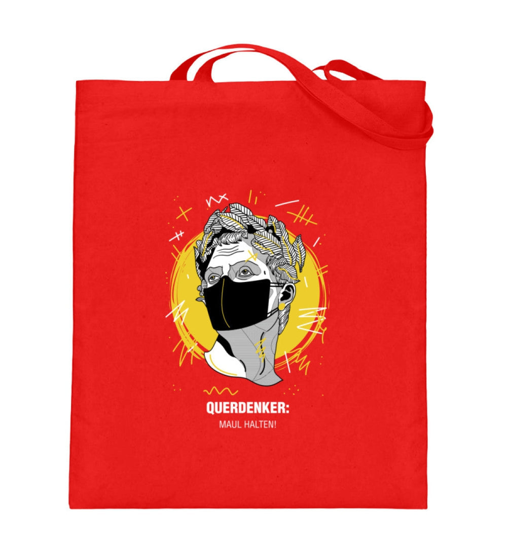 QUERDENKER: MAUL HALTEN STOFFTASCHE • JULIUS CÄSAR-HARLEKINSHOP