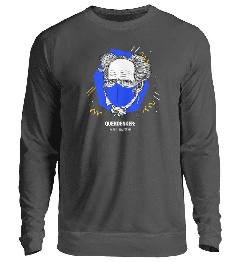 QUERDENKER: MAUL HALTEN SWEATER BUBEN • ARTHUR SCHOPENHAUER-HARLEKINSHOP