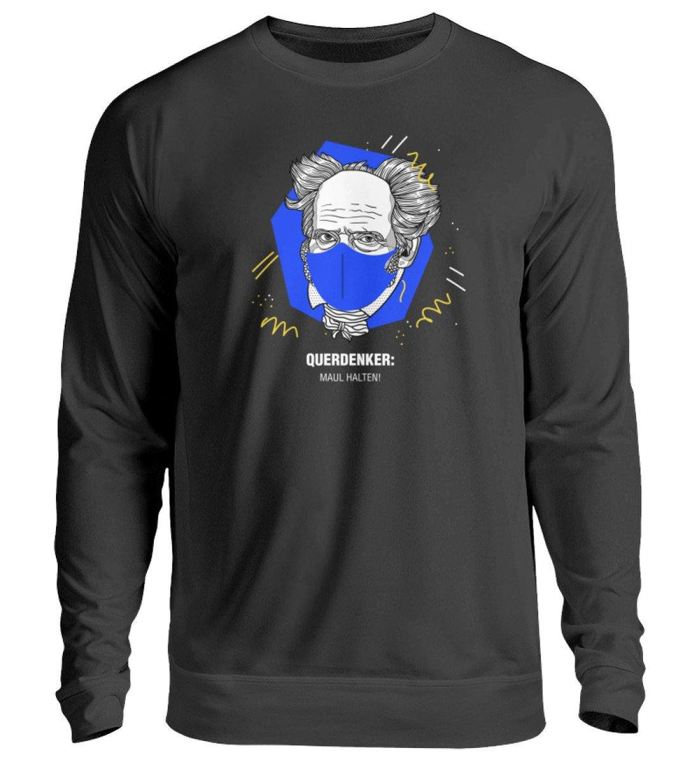 QUERDENKER: MAUL HALTEN SWEATER BUBEN • ARTHUR SCHOPENHAUER-HARLEKINSHOP