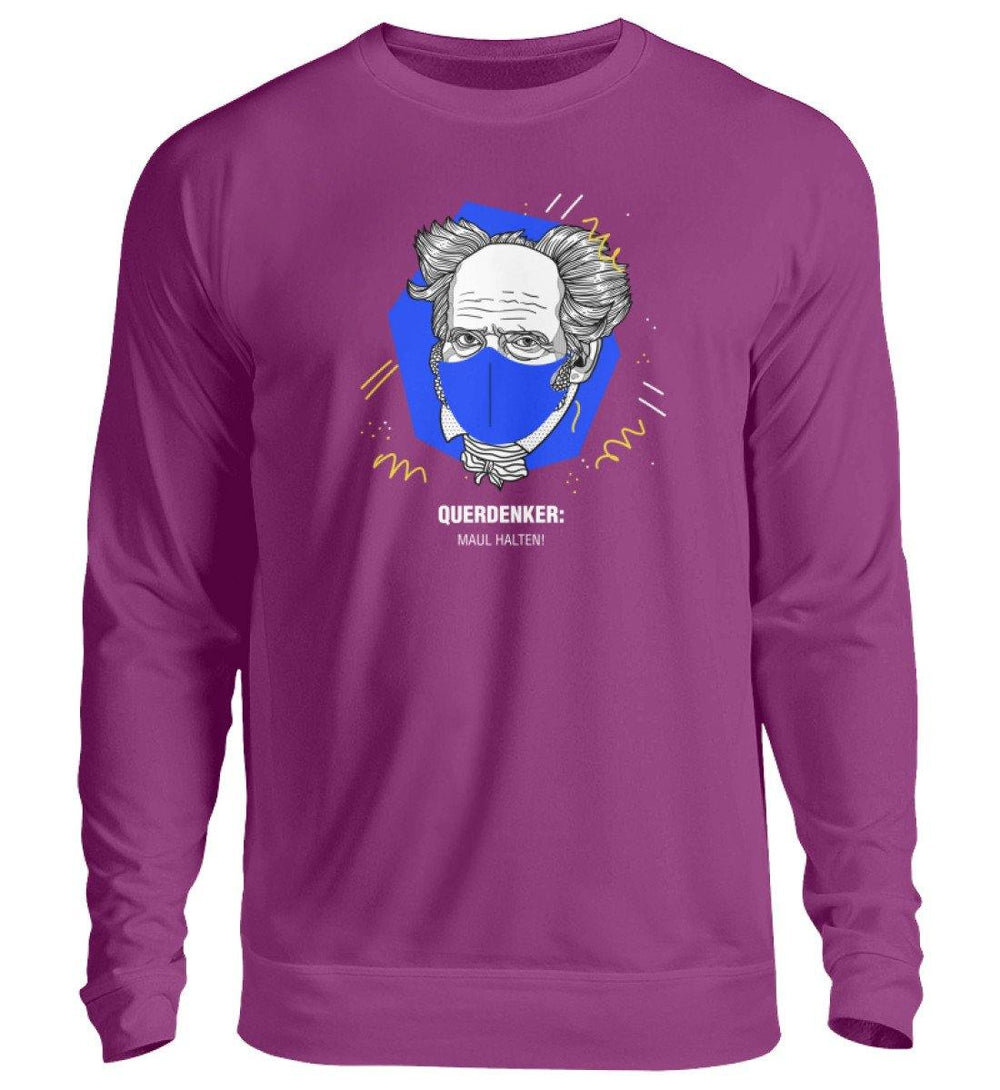 QUERDENKER: MAUL HALTEN SWEATER BUBEN • ARTHUR SCHOPENHAUER-HARLEKINSHOP