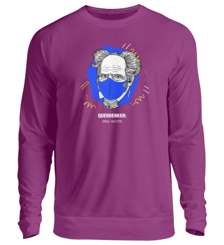 QUERDENKER: MAUL HALTEN SWEATER BUBEN • ARTHUR SCHOPENHAUER-HARLEKINSHOP