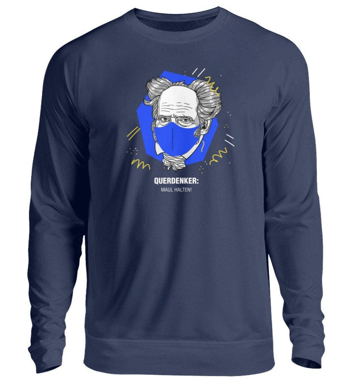QUERDENKER: MAUL HALTEN SWEATER BUBEN • ARTHUR SCHOPENHAUER-HARLEKINSHOP