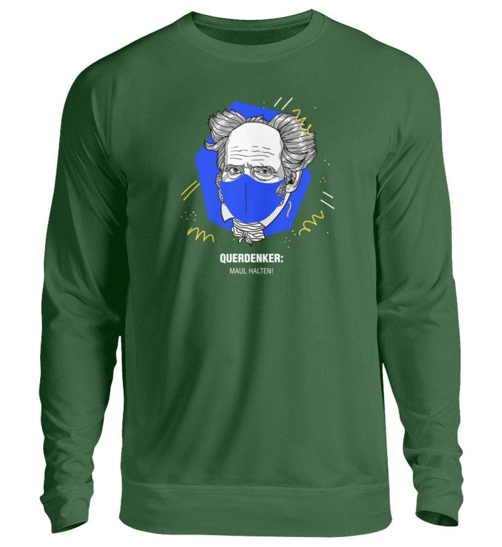 QUERDENKER: MAUL HALTEN SWEATER BUBEN • ARTHUR SCHOPENHAUER-HARLEKINSHOP