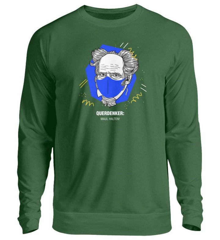 QUERDENKER: MAUL HALTEN SWEATER BUBEN • ARTHUR SCHOPENHAUER-HARLEKINSHOP