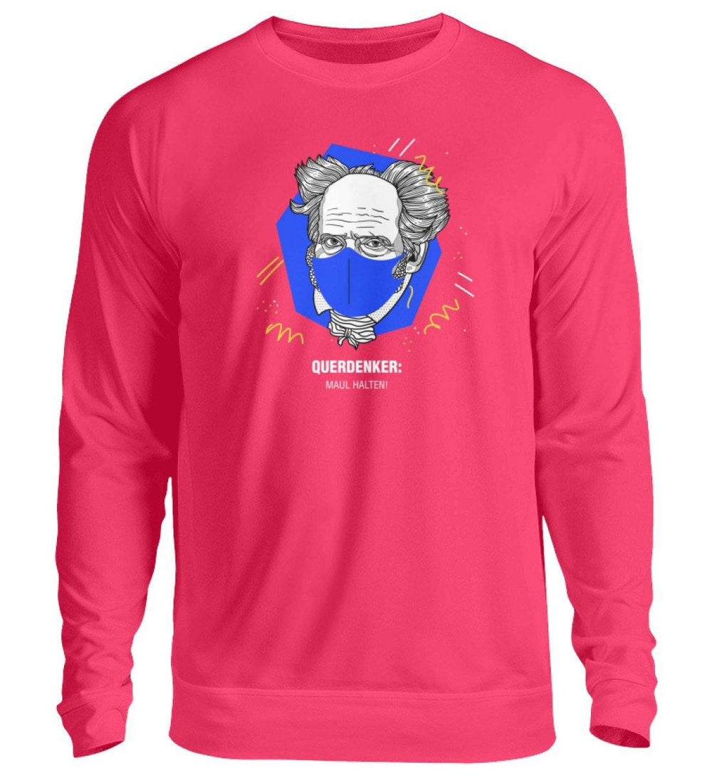 QUERDENKER: MAUL HALTEN SWEATER BUBEN • ARTHUR SCHOPENHAUER-HARLEKINSHOP