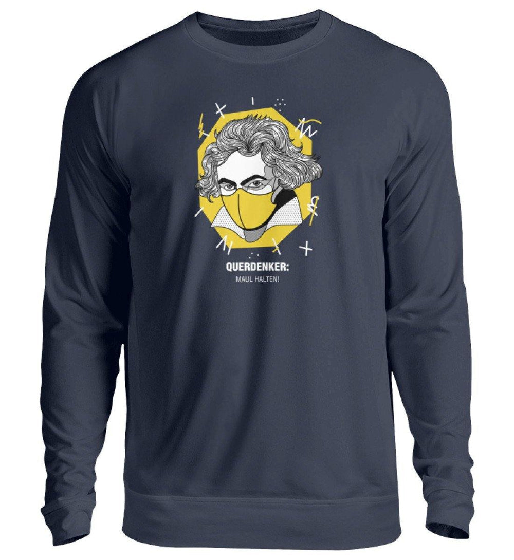 QUERDENKER: MAUL HALTEN SWEATER BUBEN • BEETHOVEN-HARLEKINSHOP