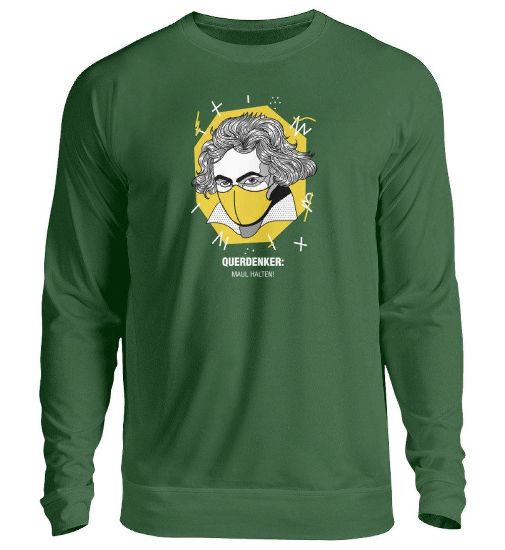 QUERDENKER: MAUL HALTEN SWEATER BUBEN • BEETHOVEN-HARLEKINSHOP
