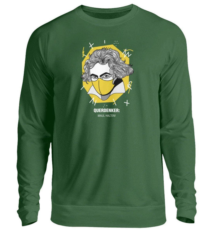QUERDENKER: MAUL HALTEN SWEATER BUBEN • BEETHOVEN-HARLEKINSHOP