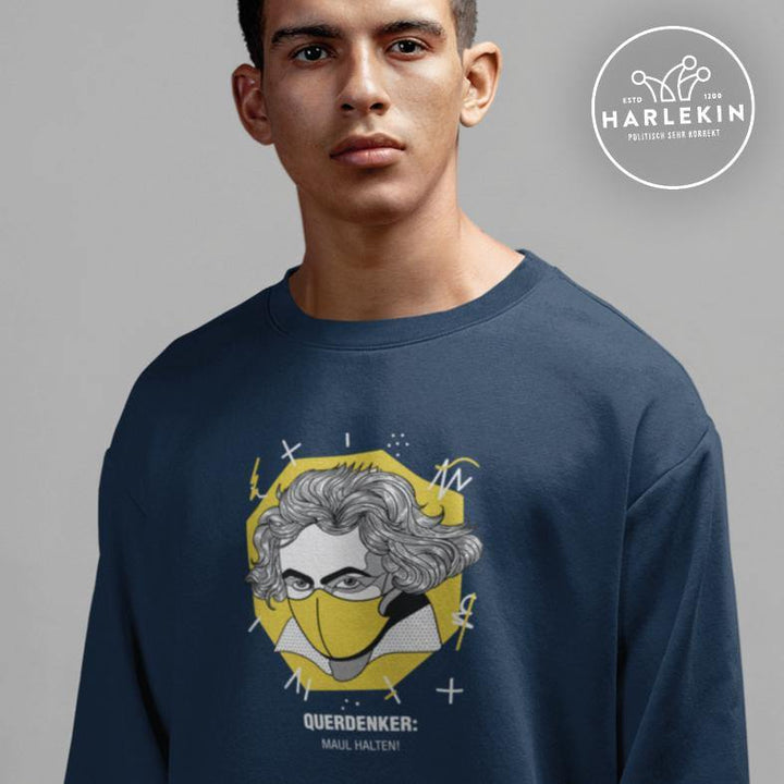 QUERDENKER: MAUL HALTEN SWEATER BUBEN • BEETHOVEN-HARLEKINSHOP