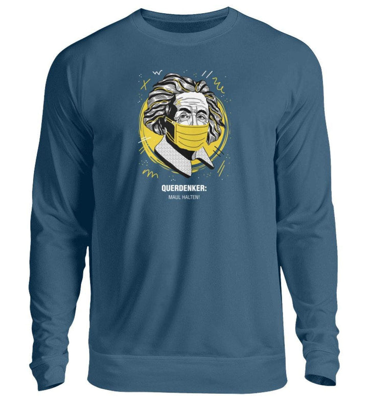 QUERDENKER: MAUL HALTEN SWEATER BUBEN • EINSTEIN-HARLEKINSHOP