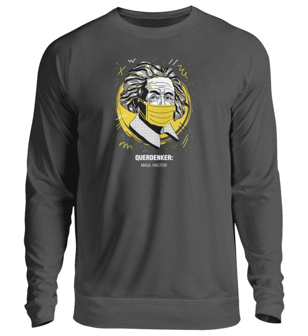 QUERDENKER: MAUL HALTEN SWEATER BUBEN • EINSTEIN-HARLEKINSHOP