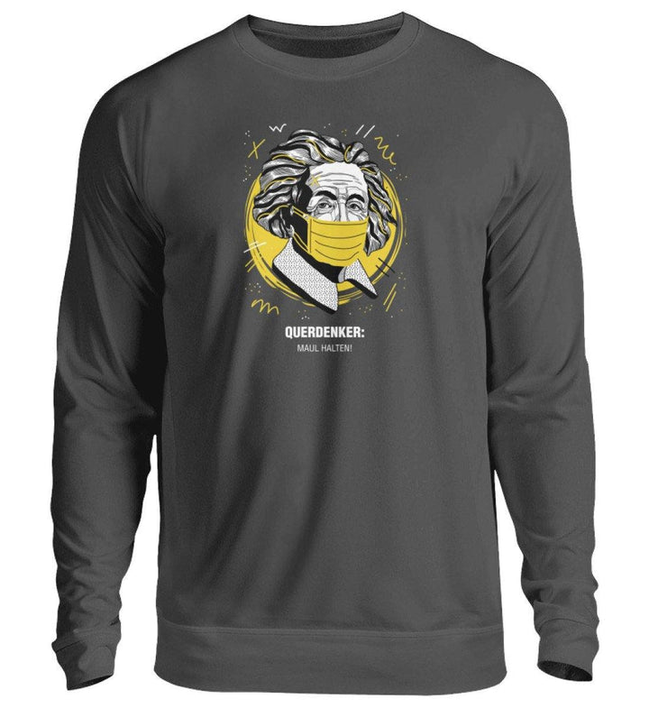 QUERDENKER: MAUL HALTEN SWEATER BUBEN • EINSTEIN-HARLEKINSHOP