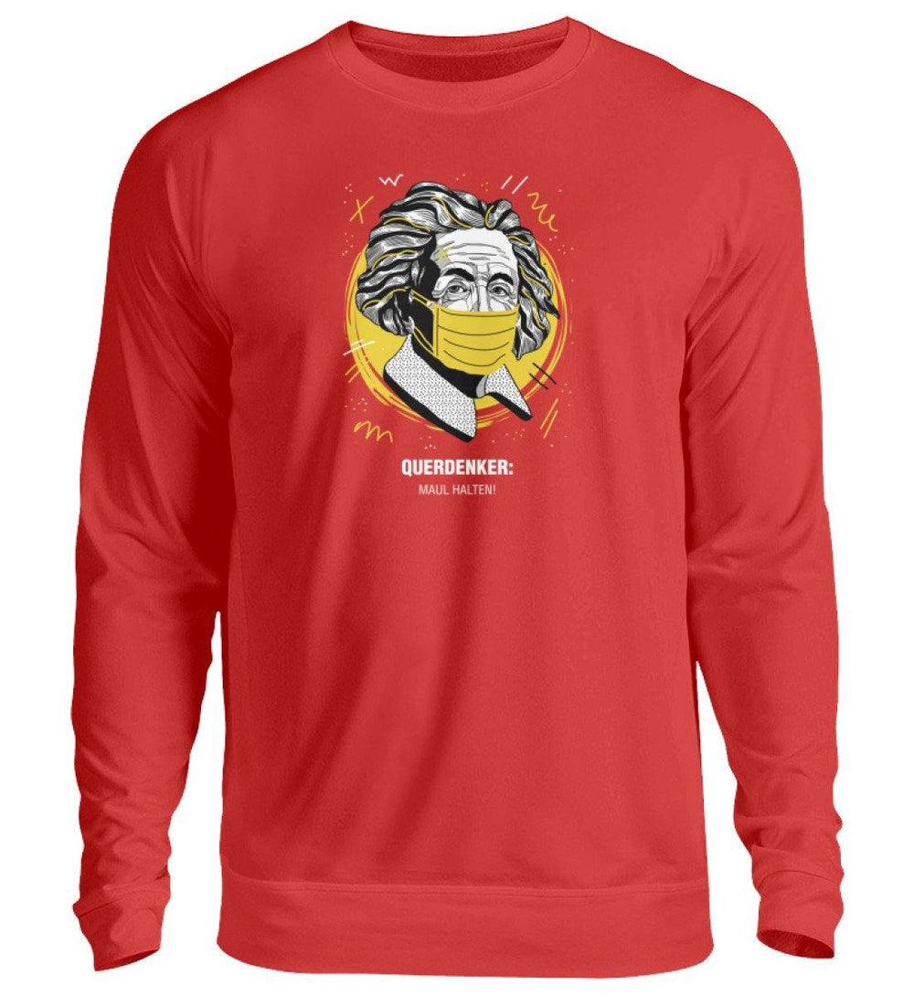 QUERDENKER: MAUL HALTEN SWEATER BUBEN • EINSTEIN-HARLEKINSHOP