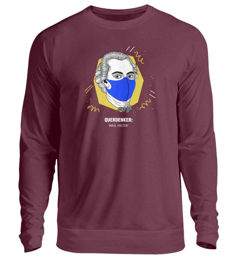 QUERDENKER: MAUL HALTEN SWEATER BUBEN • IMMANUEL KANT-HARLEKINSHOP
