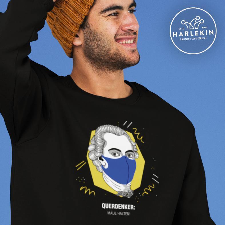 QUERDENKER: MAUL HALTEN SWEATER BUBEN • IMMANUEL KANT-HARLEKINSHOP