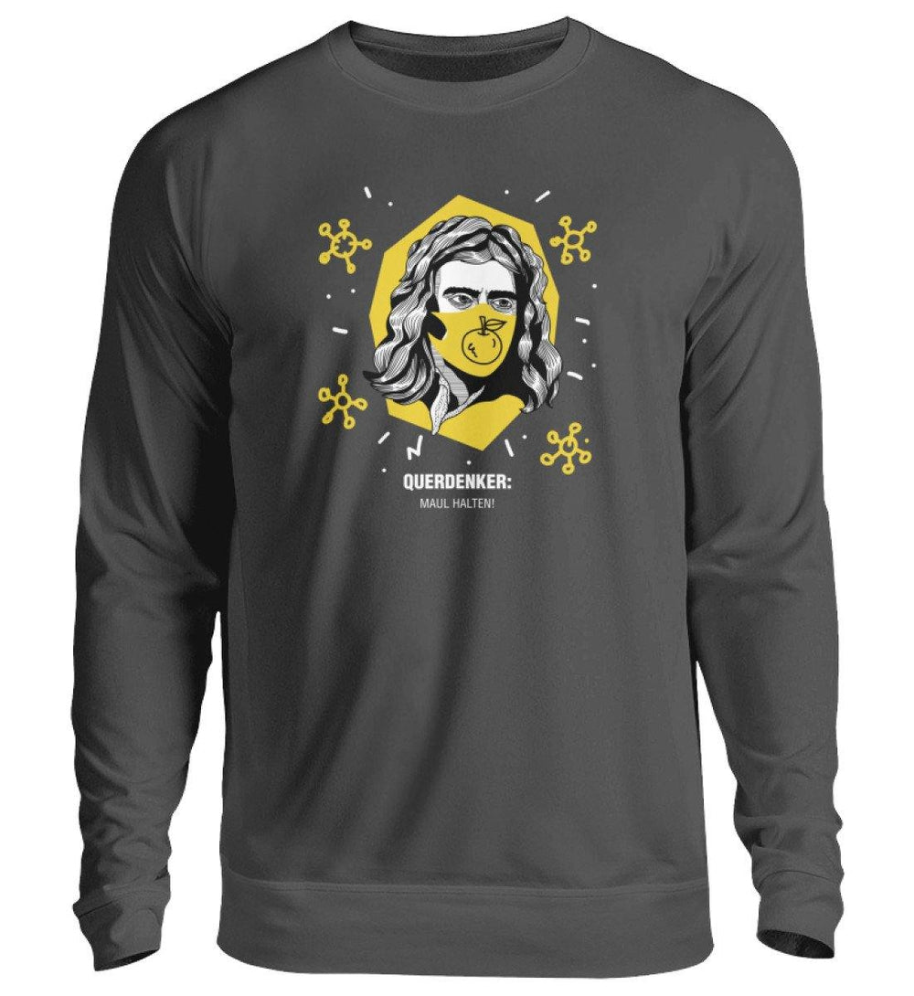QUERDENKER: MAUL HALTEN SWEATER BUBEN • ISAAC NEWTON-HARLEKINSHOP