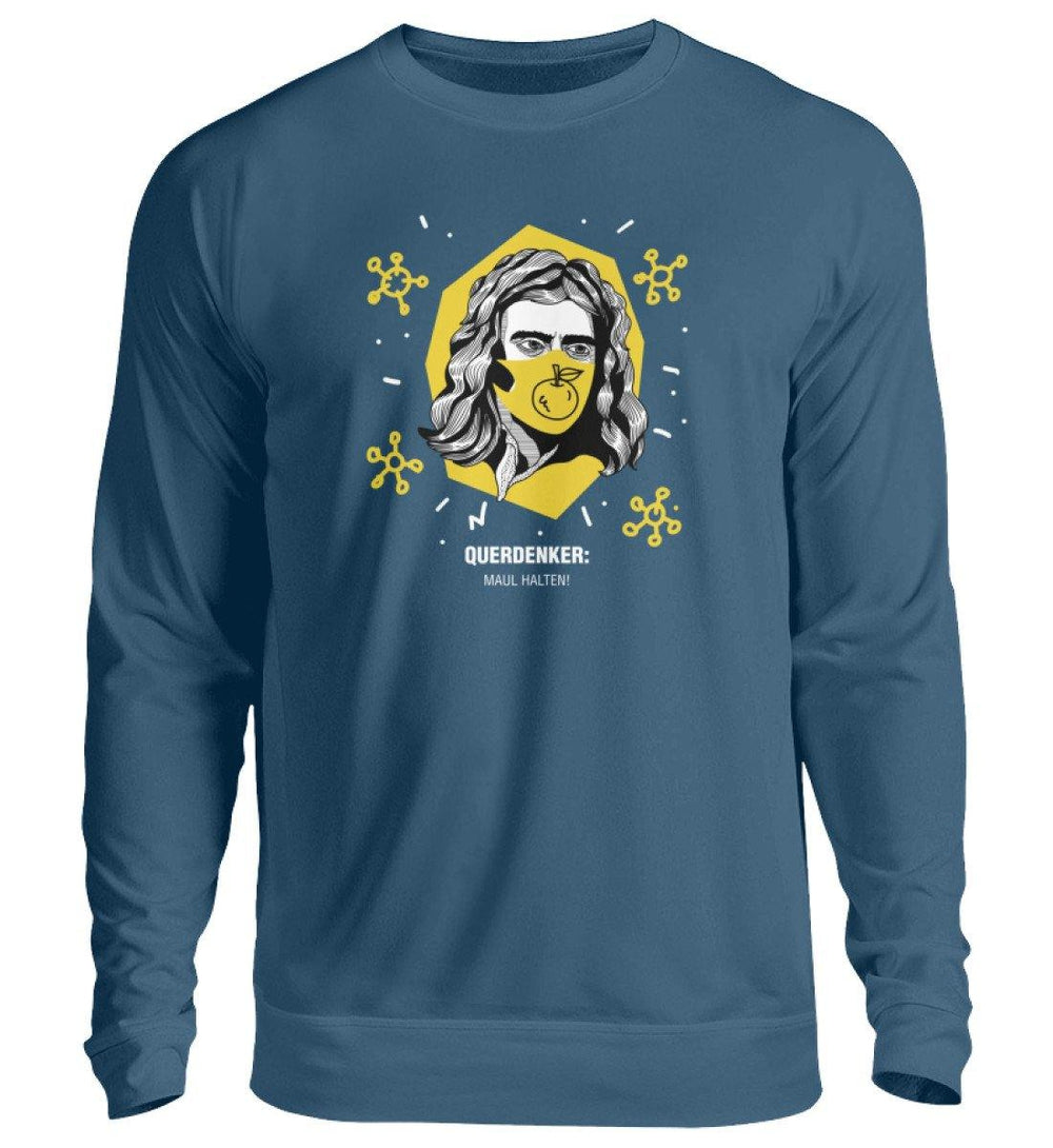 QUERDENKER: MAUL HALTEN SWEATER BUBEN • ISAAC NEWTON-HARLEKINSHOP