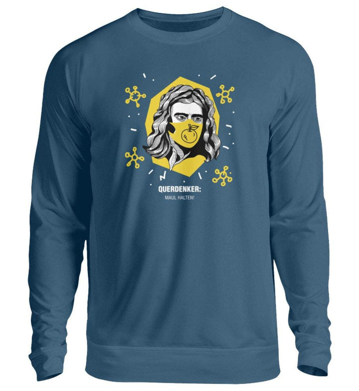 QUERDENKER: MAUL HALTEN SWEATER BUBEN • ISAAC NEWTON-HARLEKINSHOP