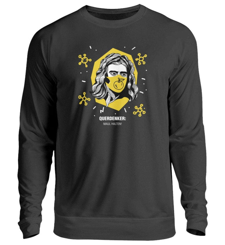 QUERDENKER: MAUL HALTEN SWEATER BUBEN • ISAAC NEWTON-HARLEKINSHOP