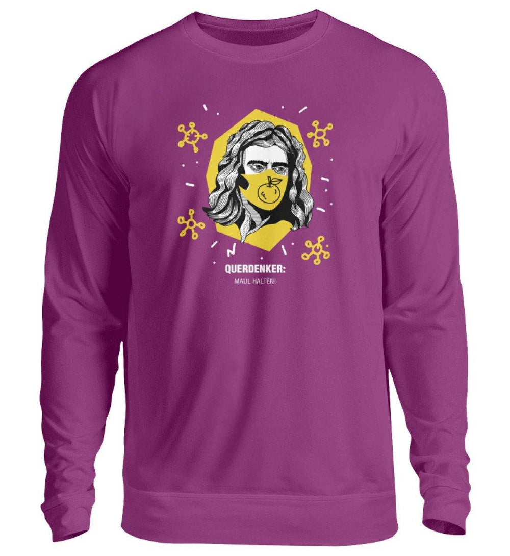 QUERDENKER: MAUL HALTEN SWEATER BUBEN • ISAAC NEWTON-HARLEKINSHOP