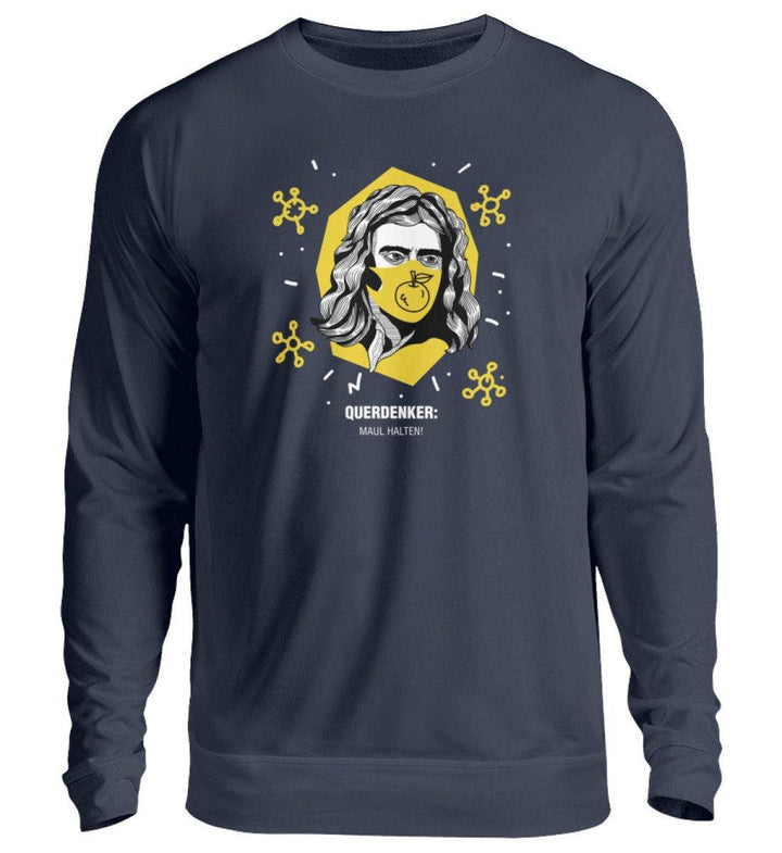 QUERDENKER: MAUL HALTEN SWEATER BUBEN • ISAAC NEWTON-HARLEKINSHOP