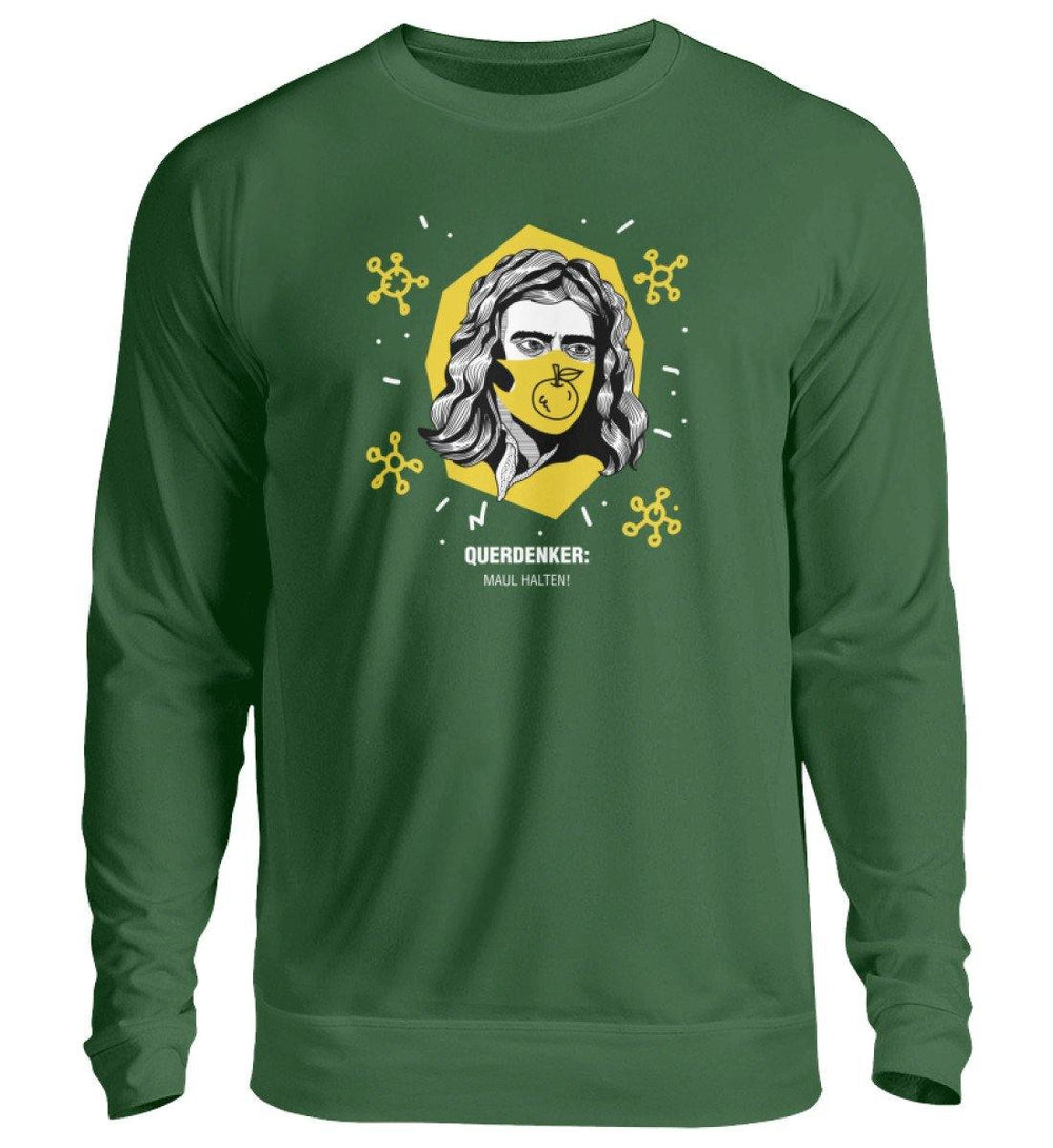 QUERDENKER: MAUL HALTEN SWEATER BUBEN • ISAAC NEWTON-HARLEKINSHOP