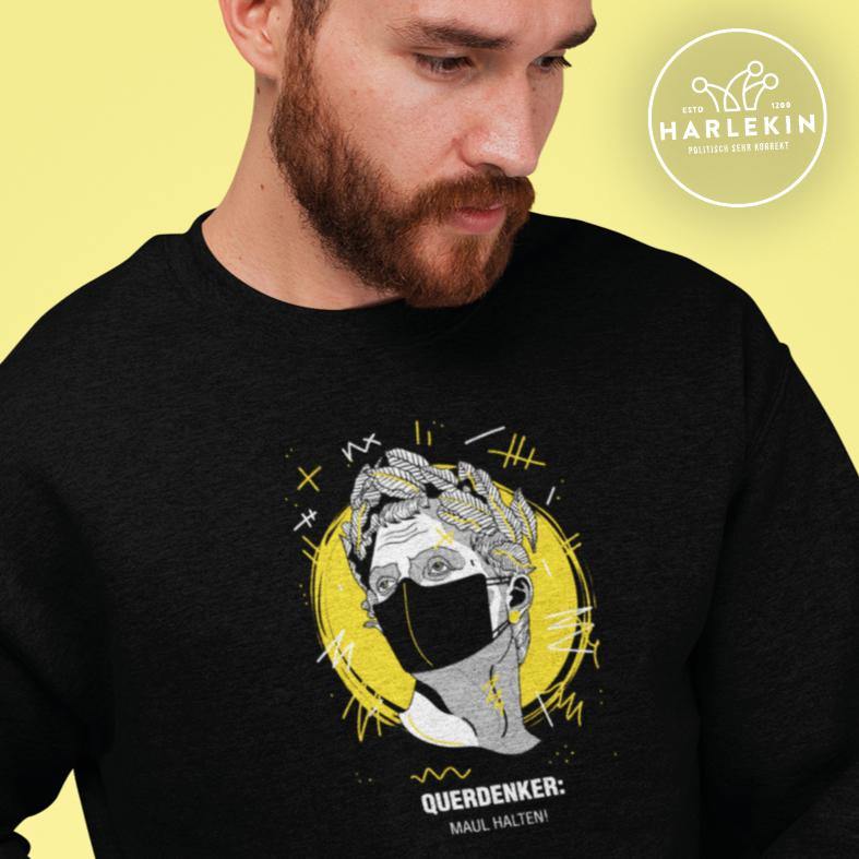 QUERDENKER: MAUL HALTEN SWEATER BUBEN • JULIUS CÄSAR-HARLEKINSHOP
