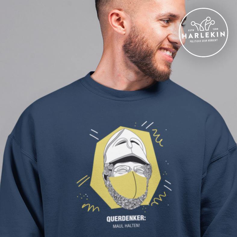 QUERDENKER: MAUL HALTEN SWEATER BUBEN • PERIKLES-HARLEKINSHOP