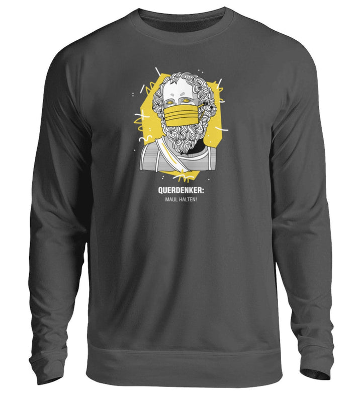 QUERDENKER: MAUL HALTEN SWEATER MÄDELS • ARCHIMEDES-HARLEKINSHOP