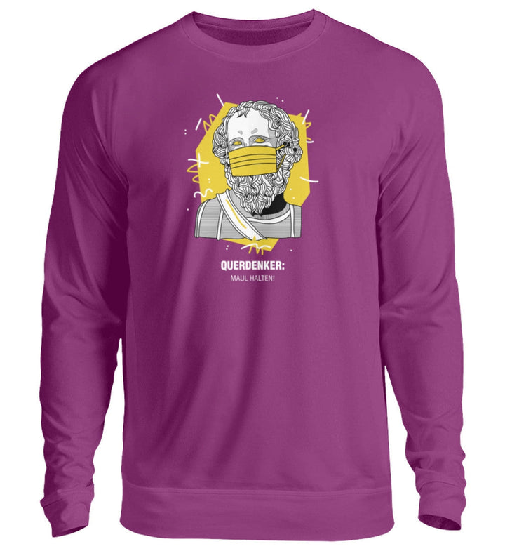 QUERDENKER: MAUL HALTEN SWEATER MÄDELS • ARCHIMEDES-HARLEKINSHOP