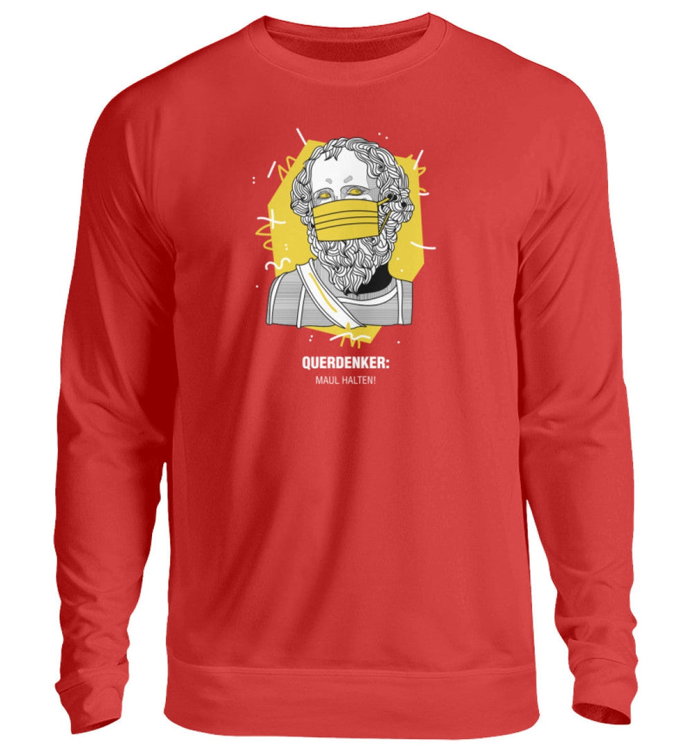 QUERDENKER: MAUL HALTEN SWEATER MÄDELS • ARCHIMEDES-HARLEKINSHOP