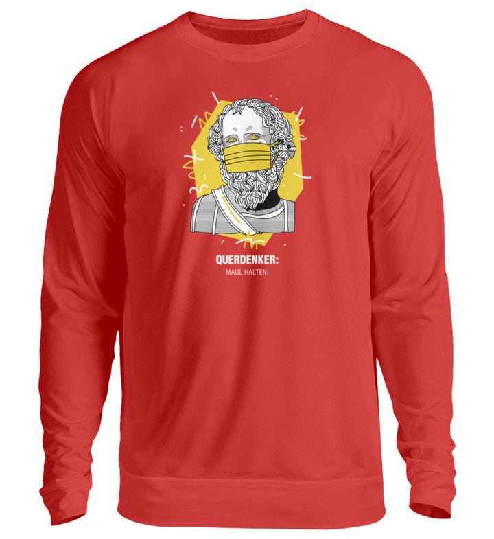 QUERDENKER: MAUL HALTEN SWEATER MÄDELS • ARCHIMEDES-HARLEKINSHOP