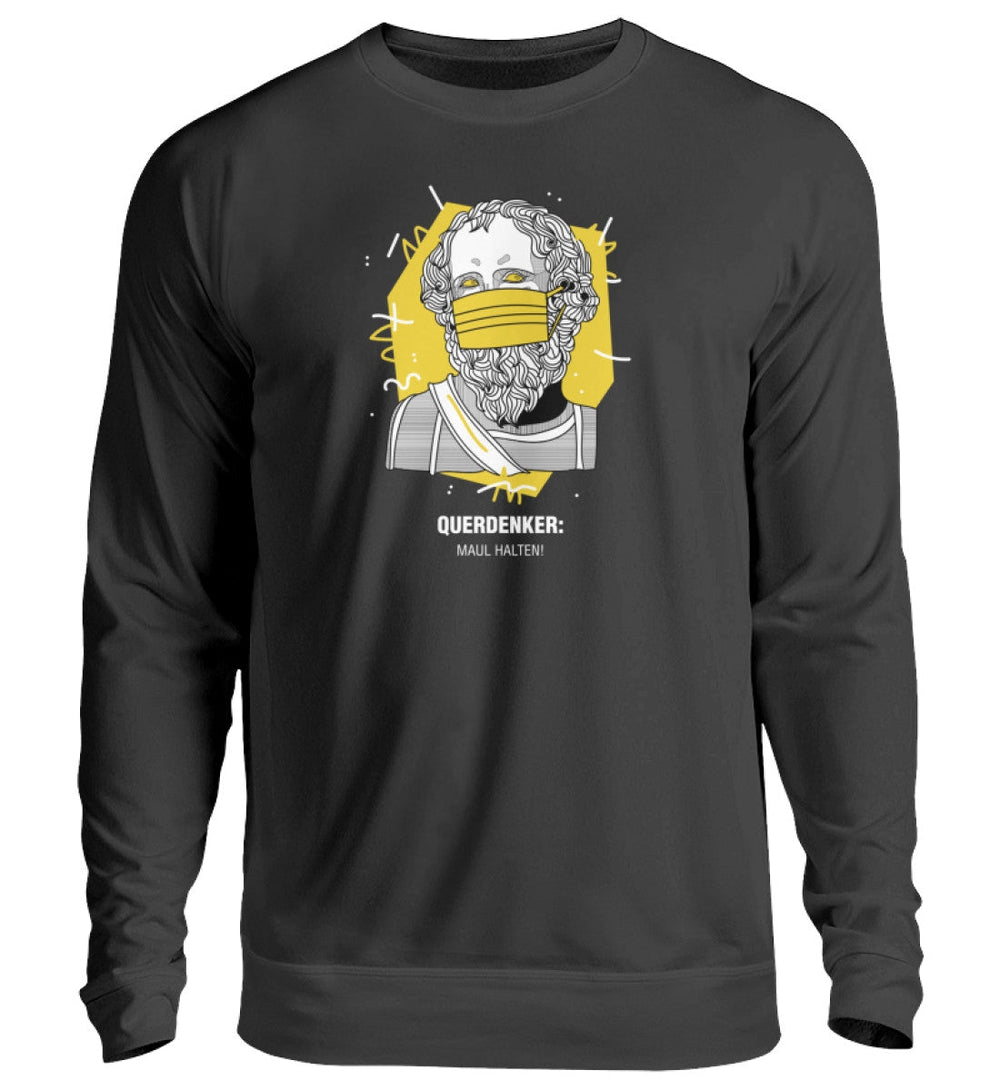 QUERDENKER: MAUL HALTEN SWEATER MÄDELS • ARCHIMEDES-HARLEKINSHOP