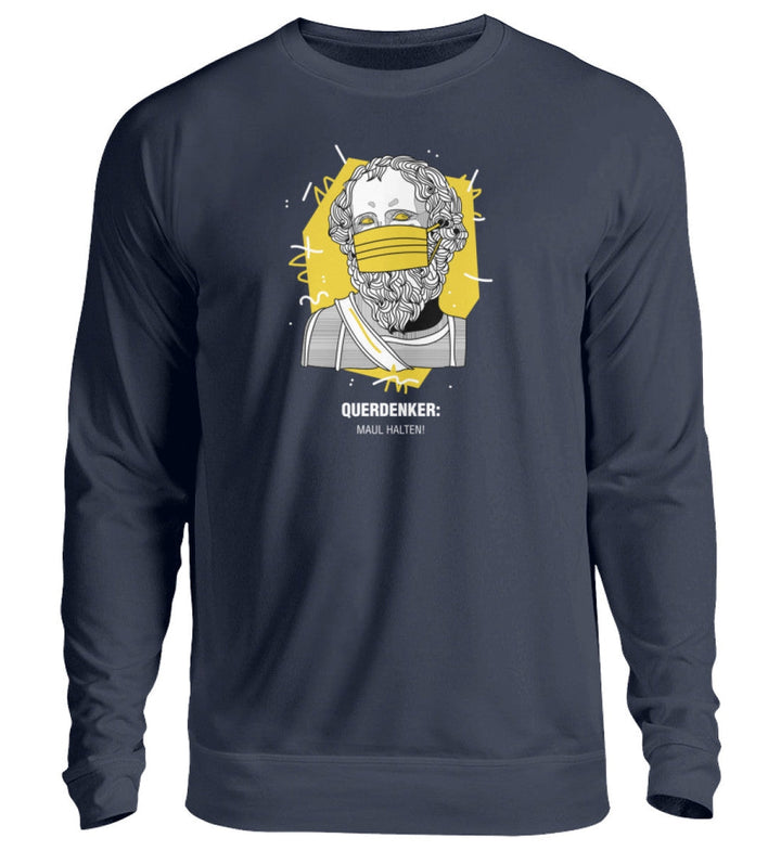 QUERDENKER: MAUL HALTEN SWEATER MÄDELS • ARCHIMEDES-HARLEKINSHOP