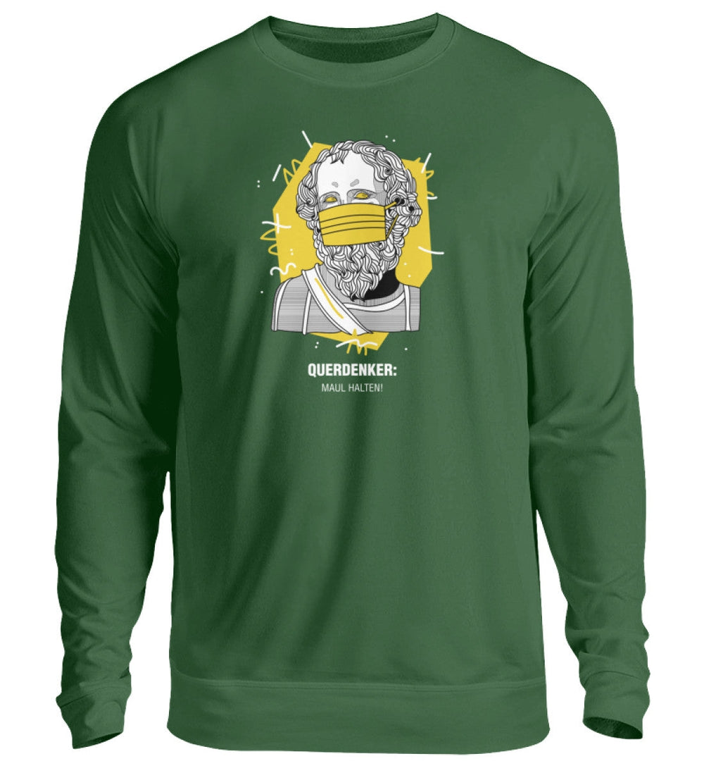 QUERDENKER: MAUL HALTEN SWEATER MÄDELS • ARCHIMEDES-HARLEKINSHOP
