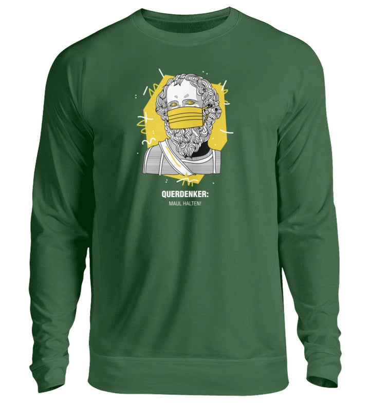 QUERDENKER: MAUL HALTEN SWEATER MÄDELS • ARCHIMEDES-HARLEKINSHOP