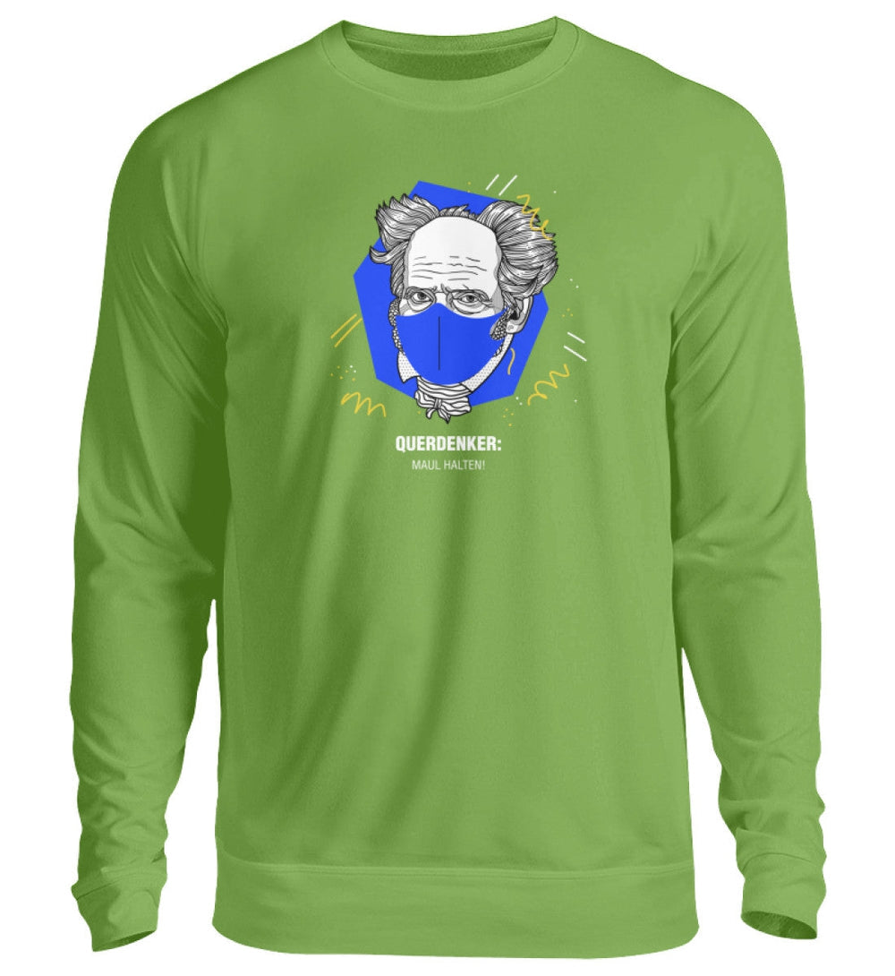 QUERDENKER: MAUL HALTEN SWEATER MÄDELS • ARTHUR SCHOPENHAUER-HARLEKINSHOP