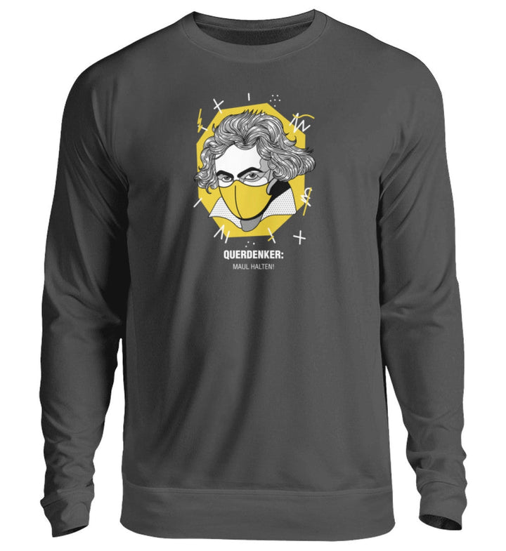 QUERDENKER: MAUL HALTEN SWEATER MÄDELS • BEETHOVEN-HARLEKINSHOP