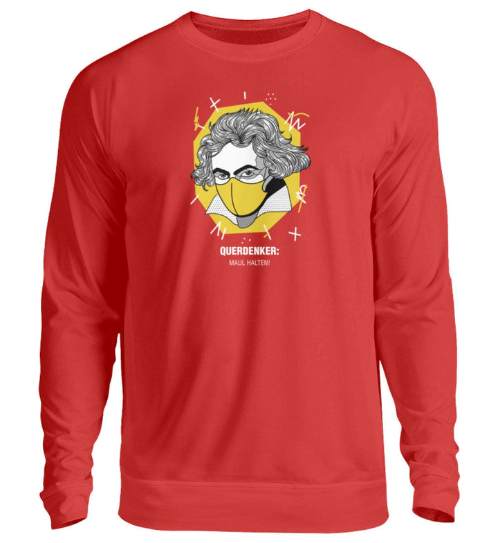 QUERDENKER: MAUL HALTEN SWEATER MÄDELS • BEETHOVEN-HARLEKINSHOP