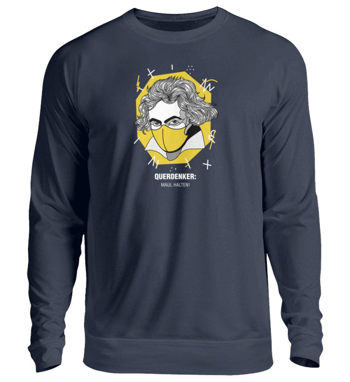 QUERDENKER: MAUL HALTEN SWEATER MÄDELS • BEETHOVEN-HARLEKINSHOP