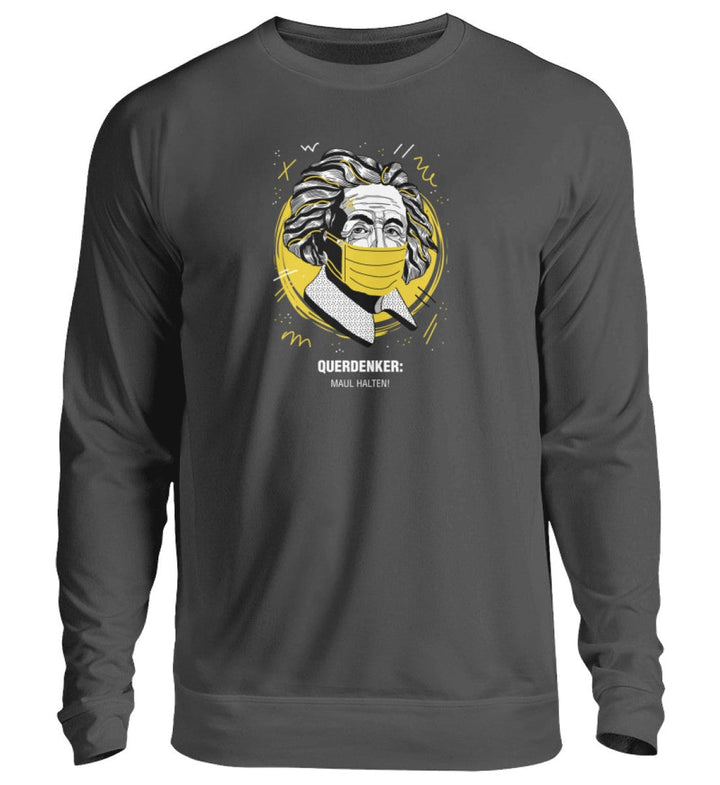 QUERDENKER: MAUL HALTEN SWEATER MÄDELS • EINSTEIN-HARLEKINSHOP